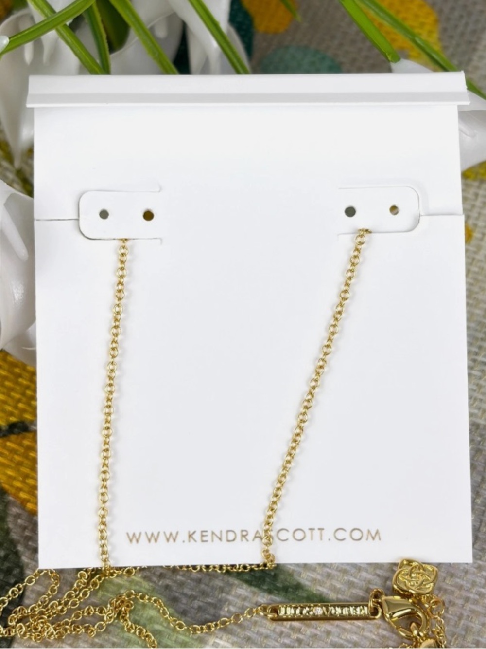 Kendra Scott Softball Gold Short Pendant Necklace🥎 - Picture 3 of 3